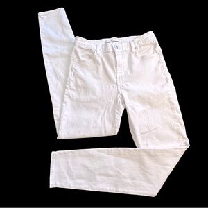 J BRAND MARIA HIGH-RISE WHITE SKINNY JEANS COMFORT STRETCH, ZIPPER FLY. SIZE 29.